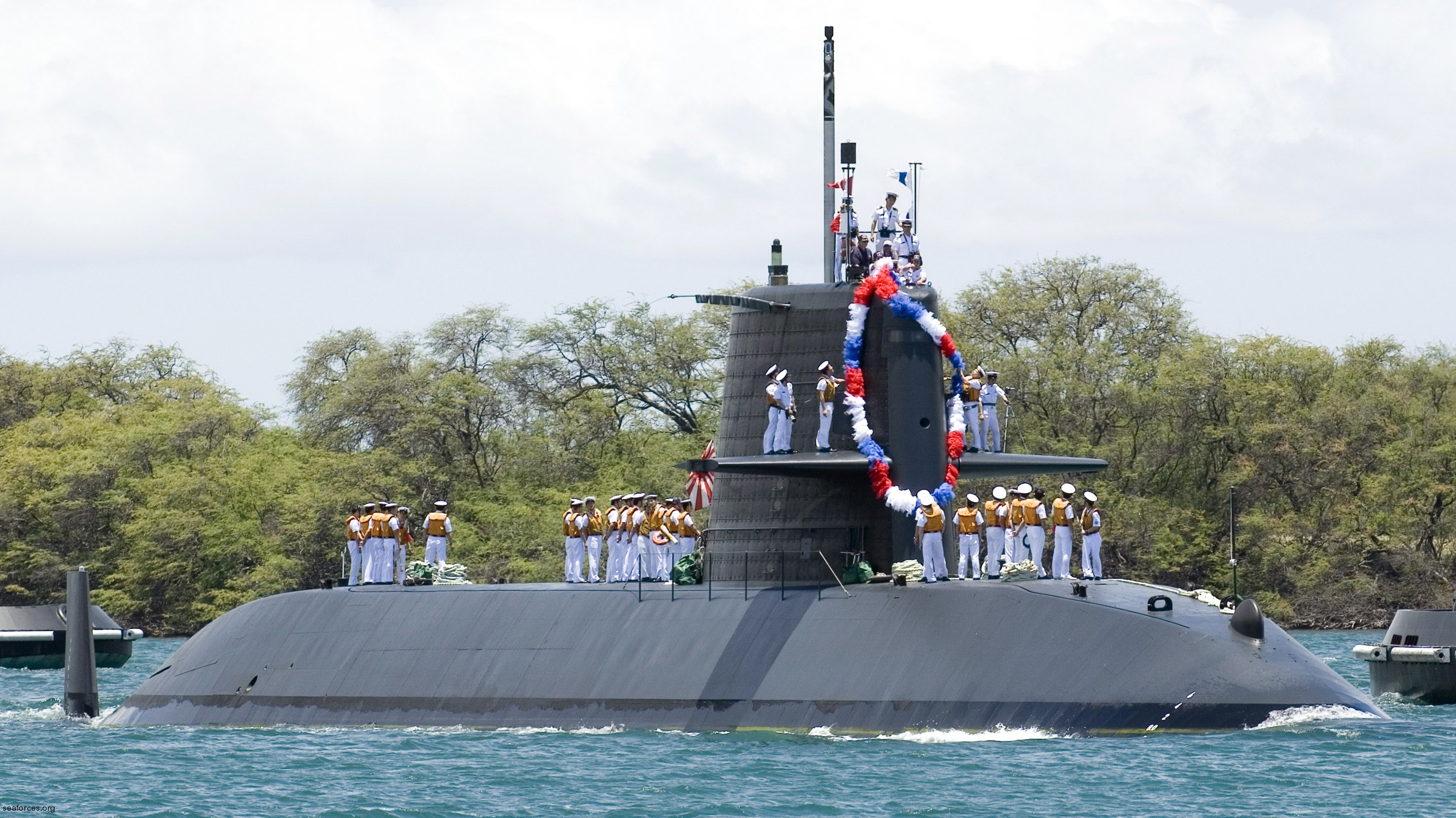 ss-595 jds narushio oyashio class attack submarine japan maritime self defense force jmsdf 02