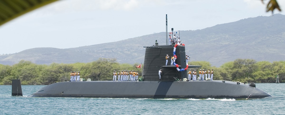 ss-595 jds narushio oyashio class attack submarine japan maritime self defense force jmsdf 07