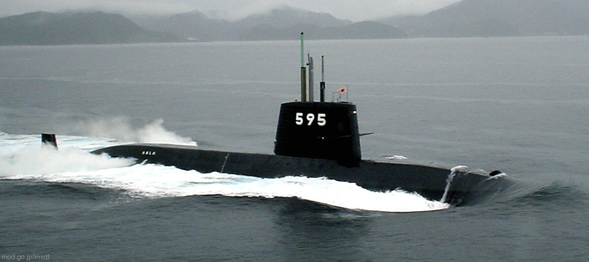 ss-595 jds narushio oyashio class attack submarine japan maritime self defense force jmsdf 08