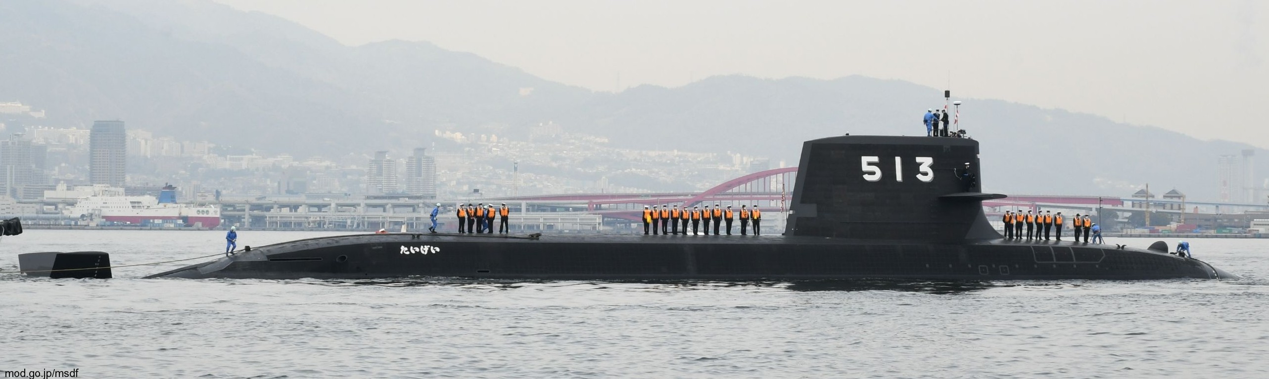 ss-513 js taigei 29ss class attack submarine ssk aip japan maritime self defense force jmsdf 12