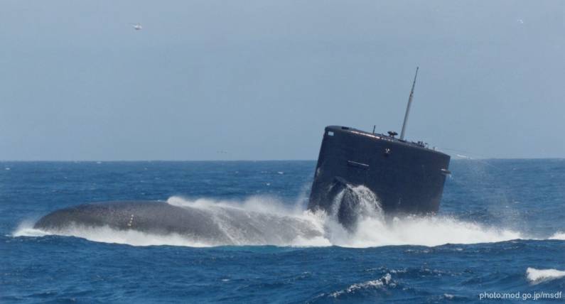 Yushio class submarine japan maritime self defense force jmsdf emergency blow