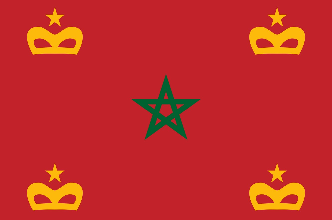 royal moroccan navy jack flag
