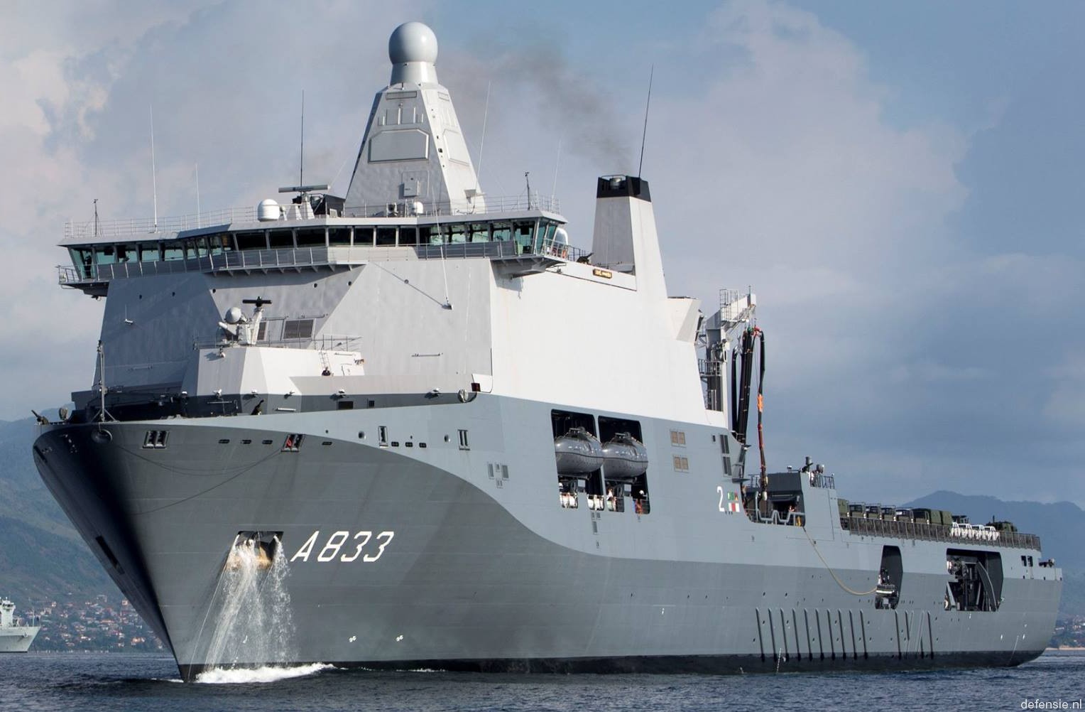 a-833 hnlms karel doorman joint support ship royal netherlands navy koninklijke marine 41 homeport den helder