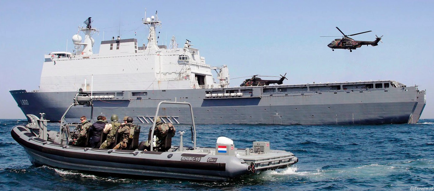 l-800 hnlms rotterdam amphibious landing ship dock lpd royal netherlands navy 14 rhib