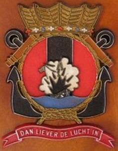 f-828 van speijk crest insignia patch frigate royal netherlands navy