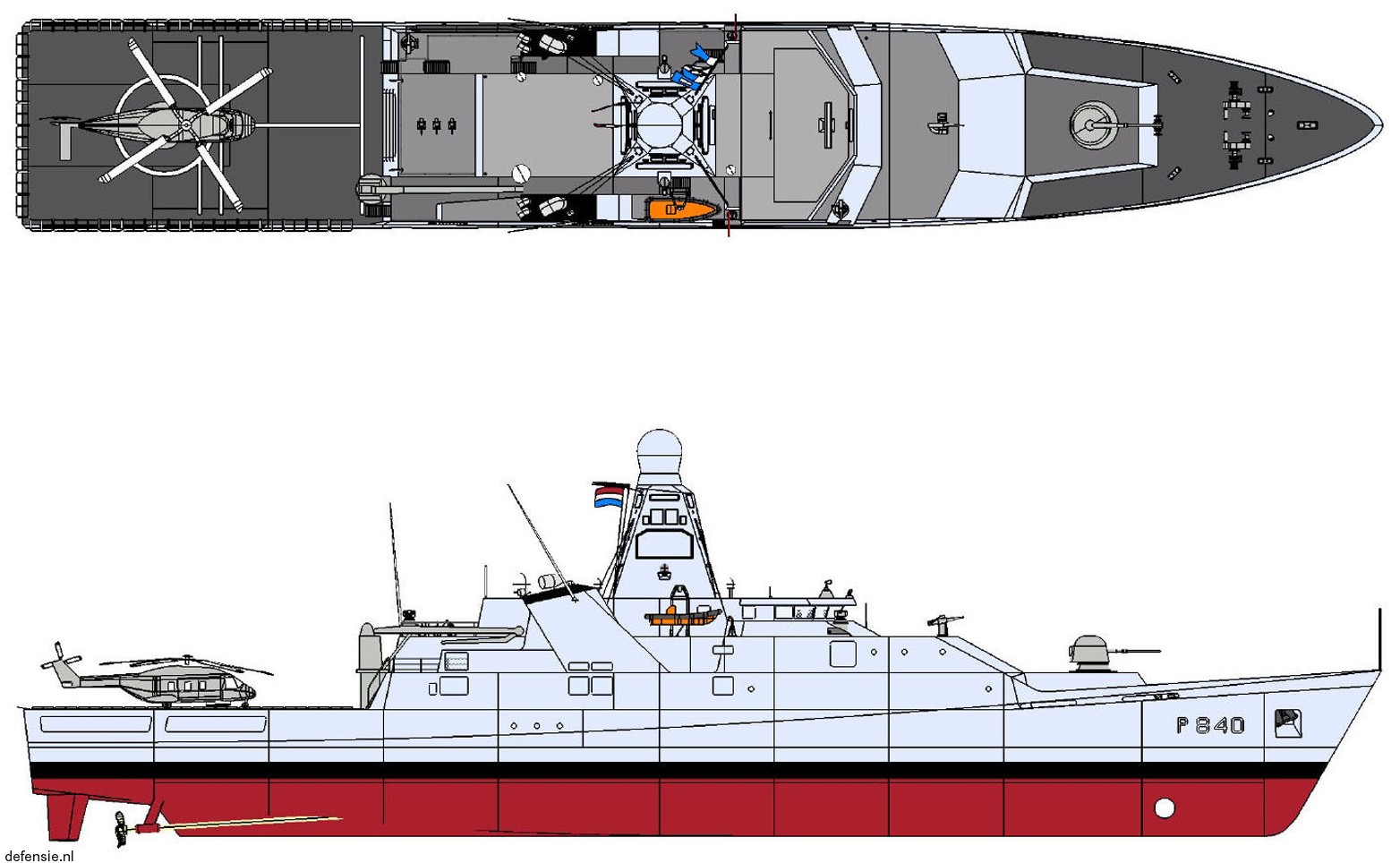 holland class offshore patrol vessel opv royal netherlands navy 02x drawing
