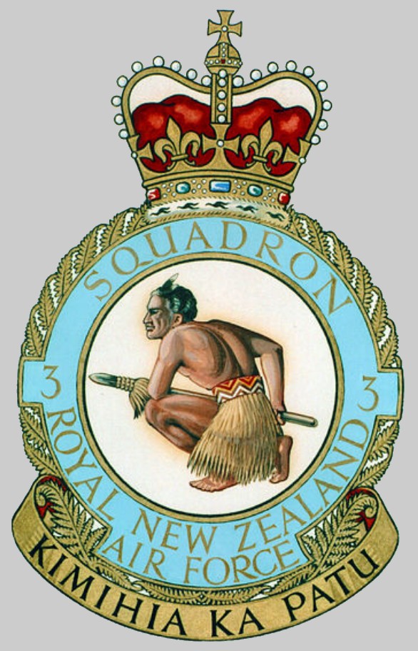 no.3 squadron royal new zealand air force nh90 tth insignia crest patch badge