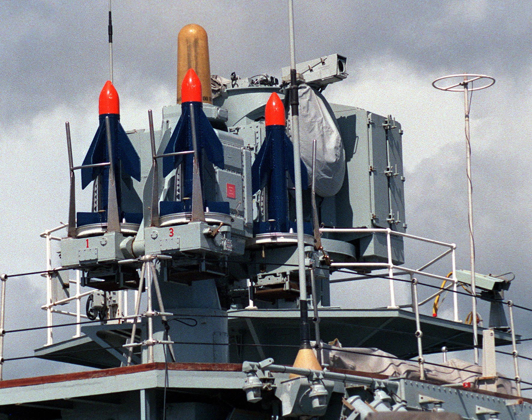 seacat sam missile system launcher leander class frigate