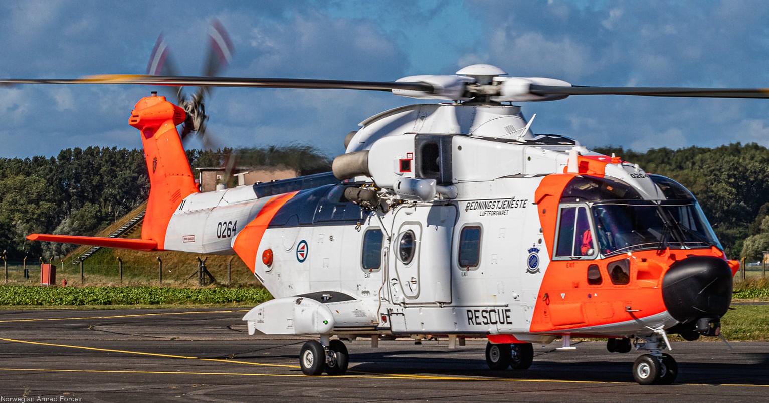 agusta westland aw101 rescue helicopter royal norwegian air force luftforsvaret sar queen 0264 02