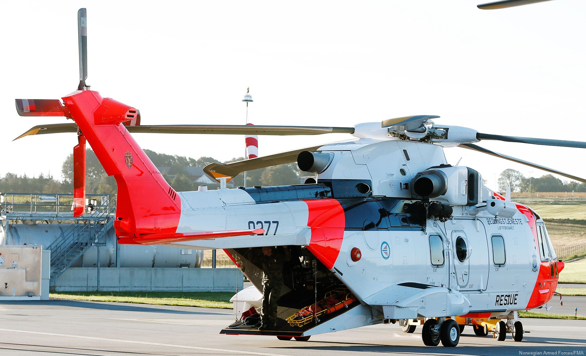 agusta westland aw101 rescue helicopter royal norwegian air force luftforsvaret sar queen 0277 03