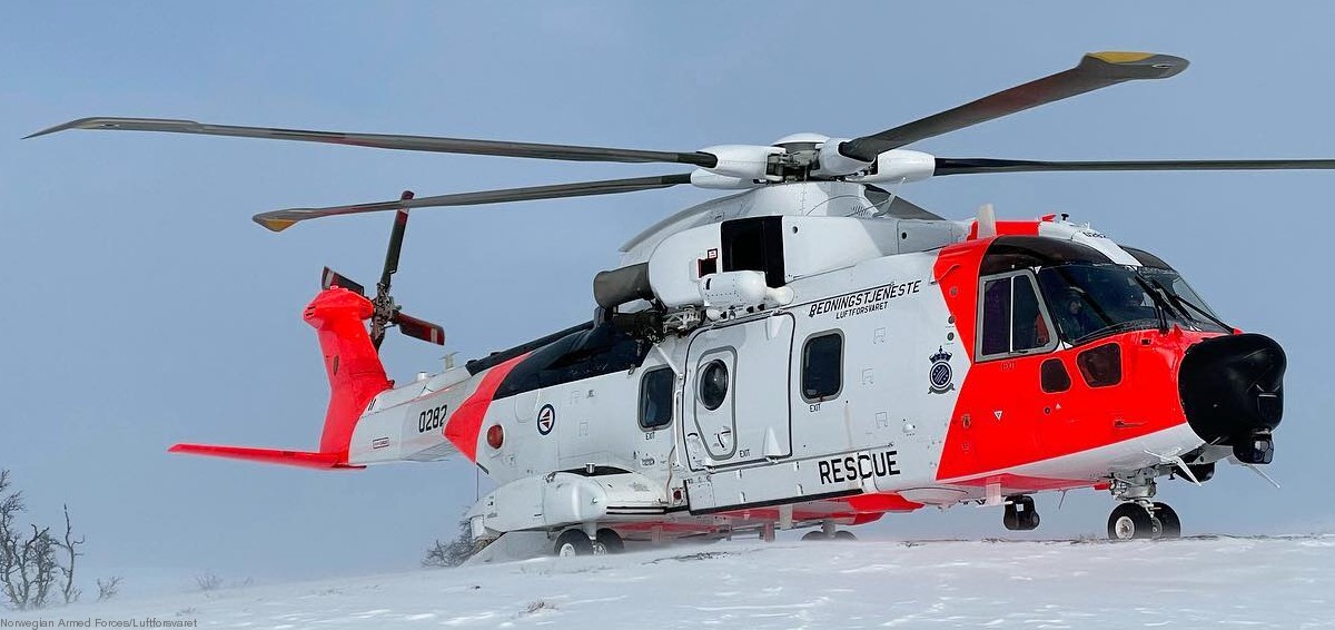 agusta westland aw101 rescue helicopter royal norwegian air force luftforsvaret sar queen 0282 02