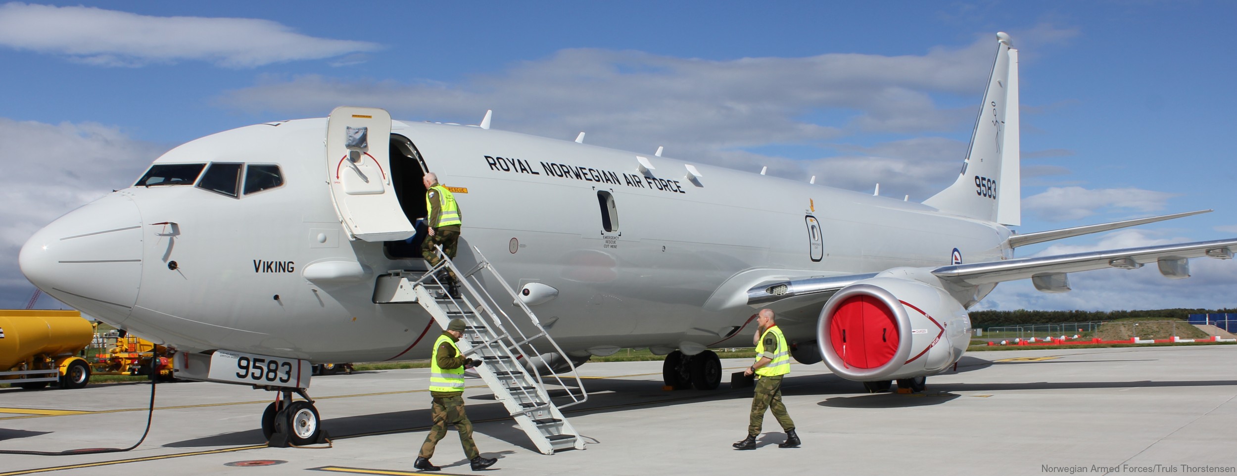 p-8a poseidon maritime patrol aircraft royal norwegian air force luftforsvaret 9583 viking 14