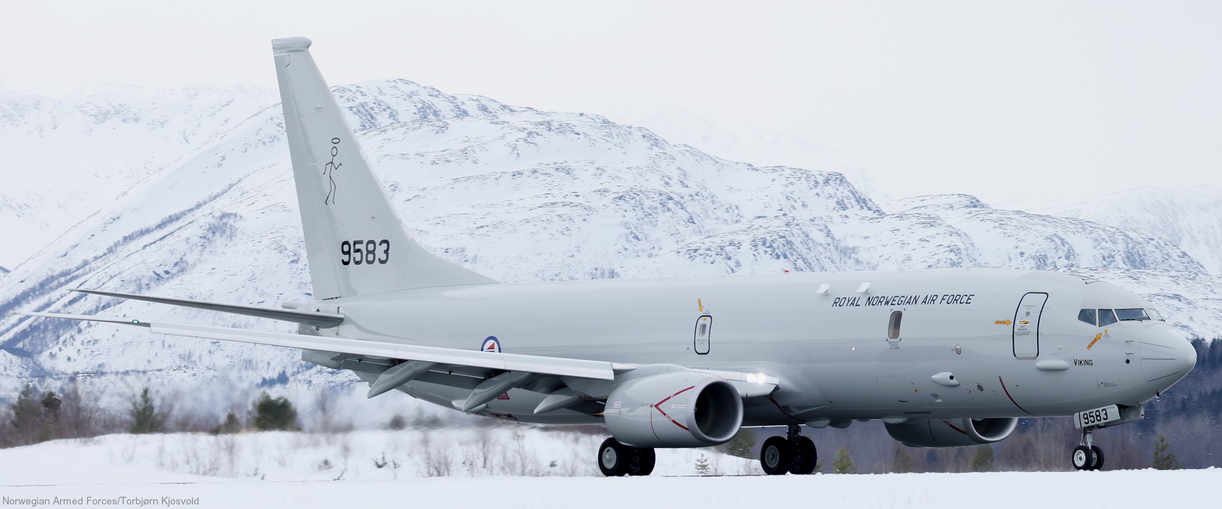 p-8a poseidon maritime patrol aircraft royal norwegian air force luftforsvaret 9583 viking 17