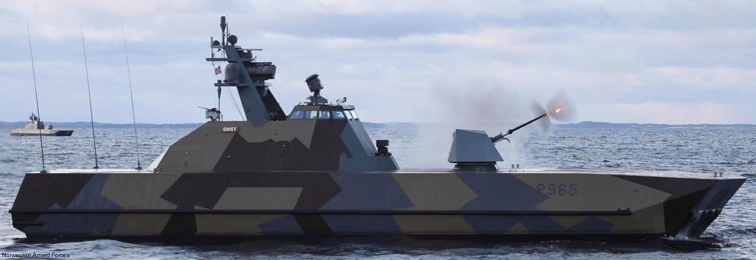 p-965 gnist knm hnoms skjold class corvette royal norwegian navy sjoforsvaret gun fire 12