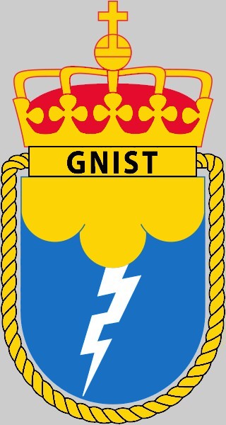 p-965 gnist knm hnoms insignia crest patch badge skjold class corvette royal norwegian navy sjoforsvaret 02x