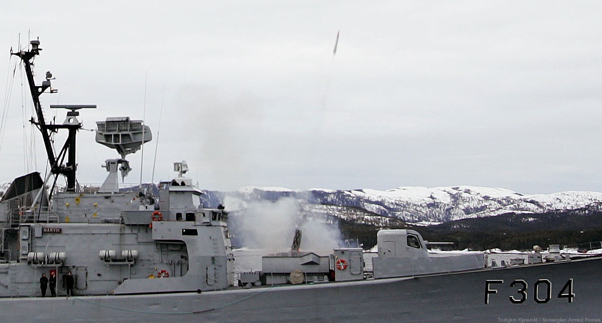 oslo class frigate royal norwegian navy terne asw rocket launcher anti submarine