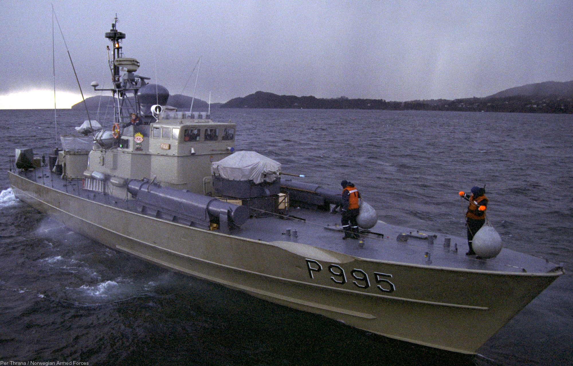 p-995 knm falk hauk class fast attack missile torpedo craft boat norwegian navy sjøforsvaret 02
