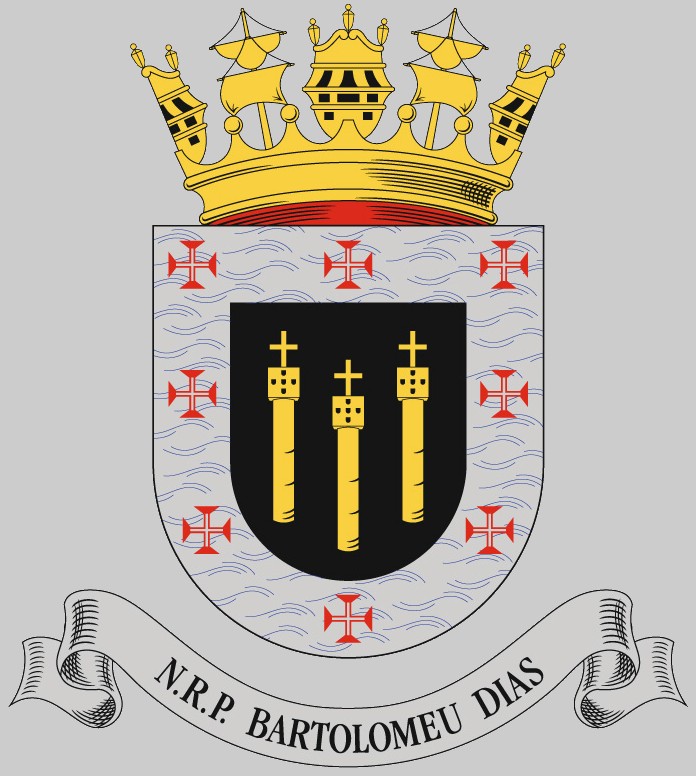 f-333 nrp bartolomeu dias insignia crest patch badge frigate portuguese navy 02x