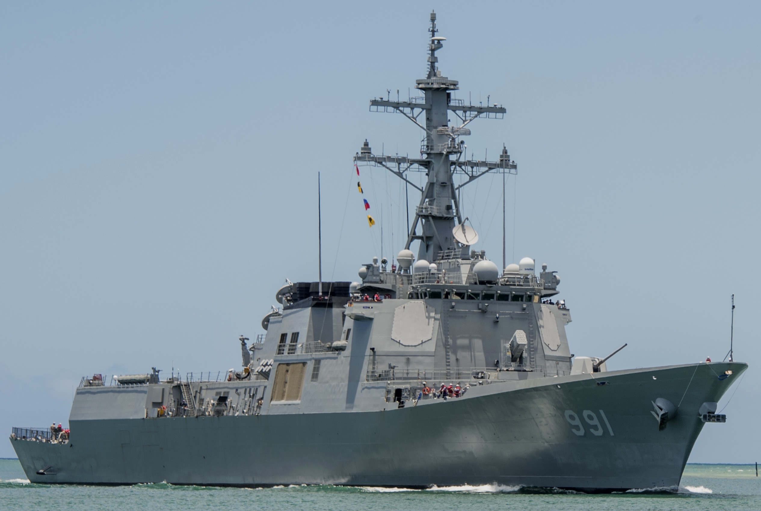 ddg-991 roks sejong the great guided missile destroyer aegis republic of korea navy rok 24