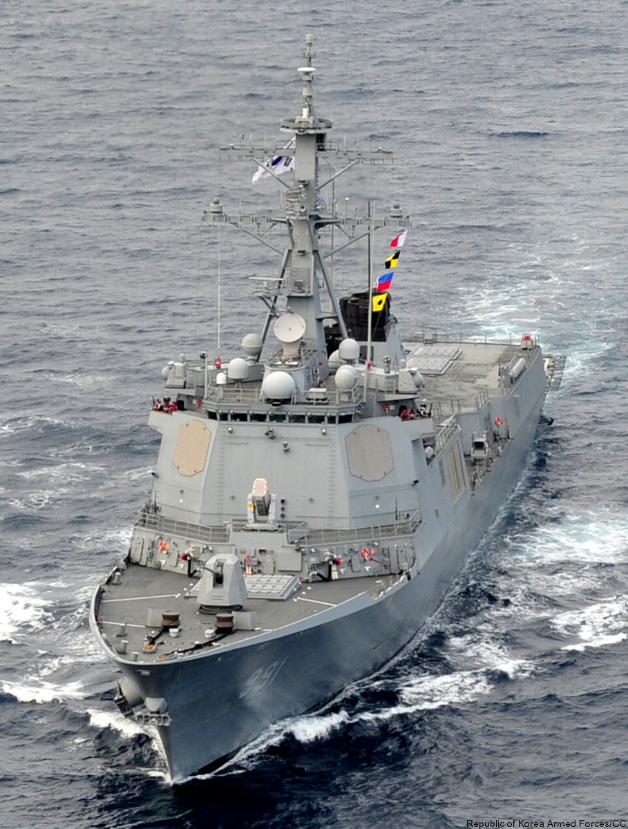 ddg-991 roks sejong the great guided missile destroyer aegis republic of korea navy rok 36