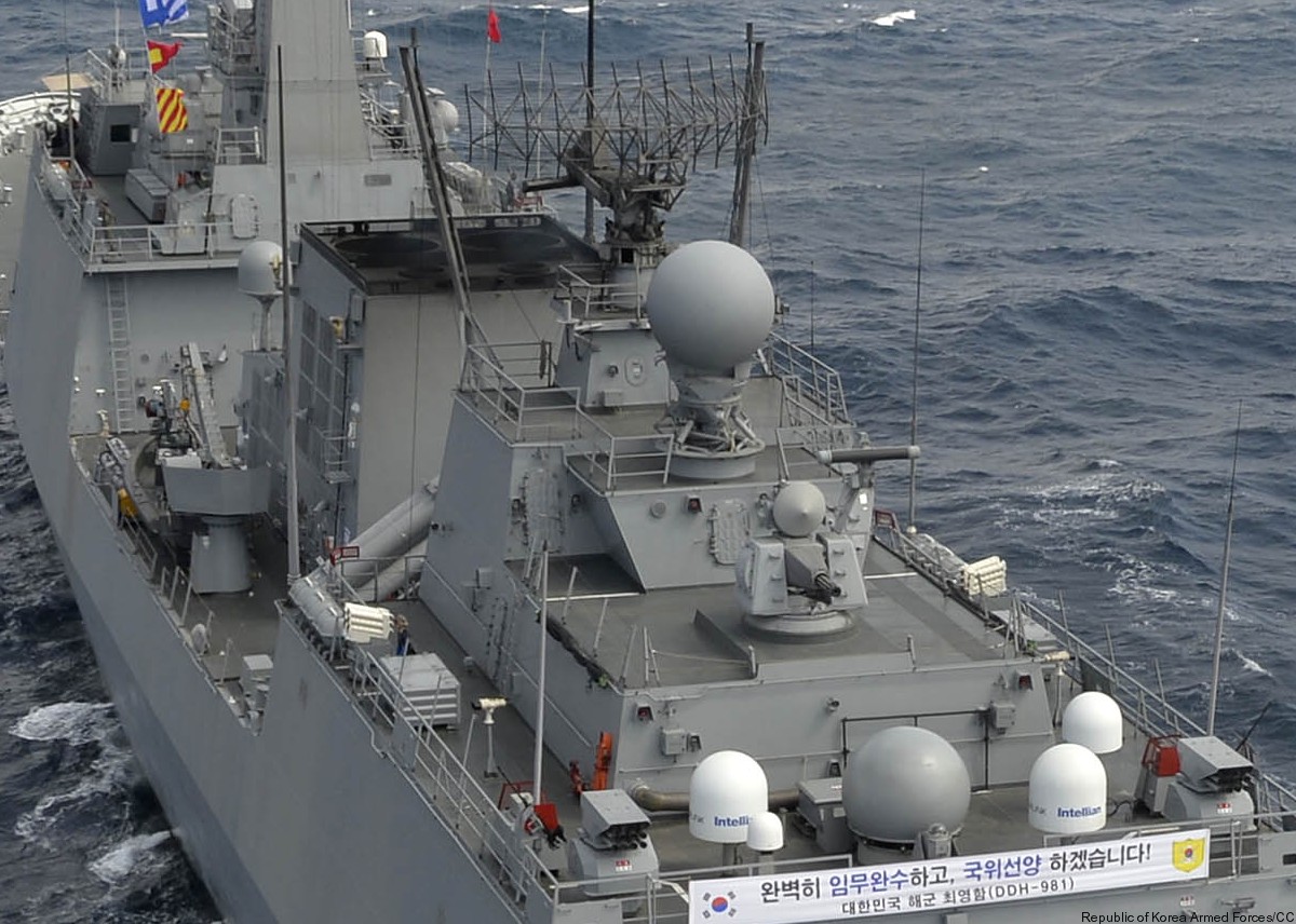 chungmugong yi sun-sin class destroyer ddh korean navy rokn roks goalkeeper ciws 08x