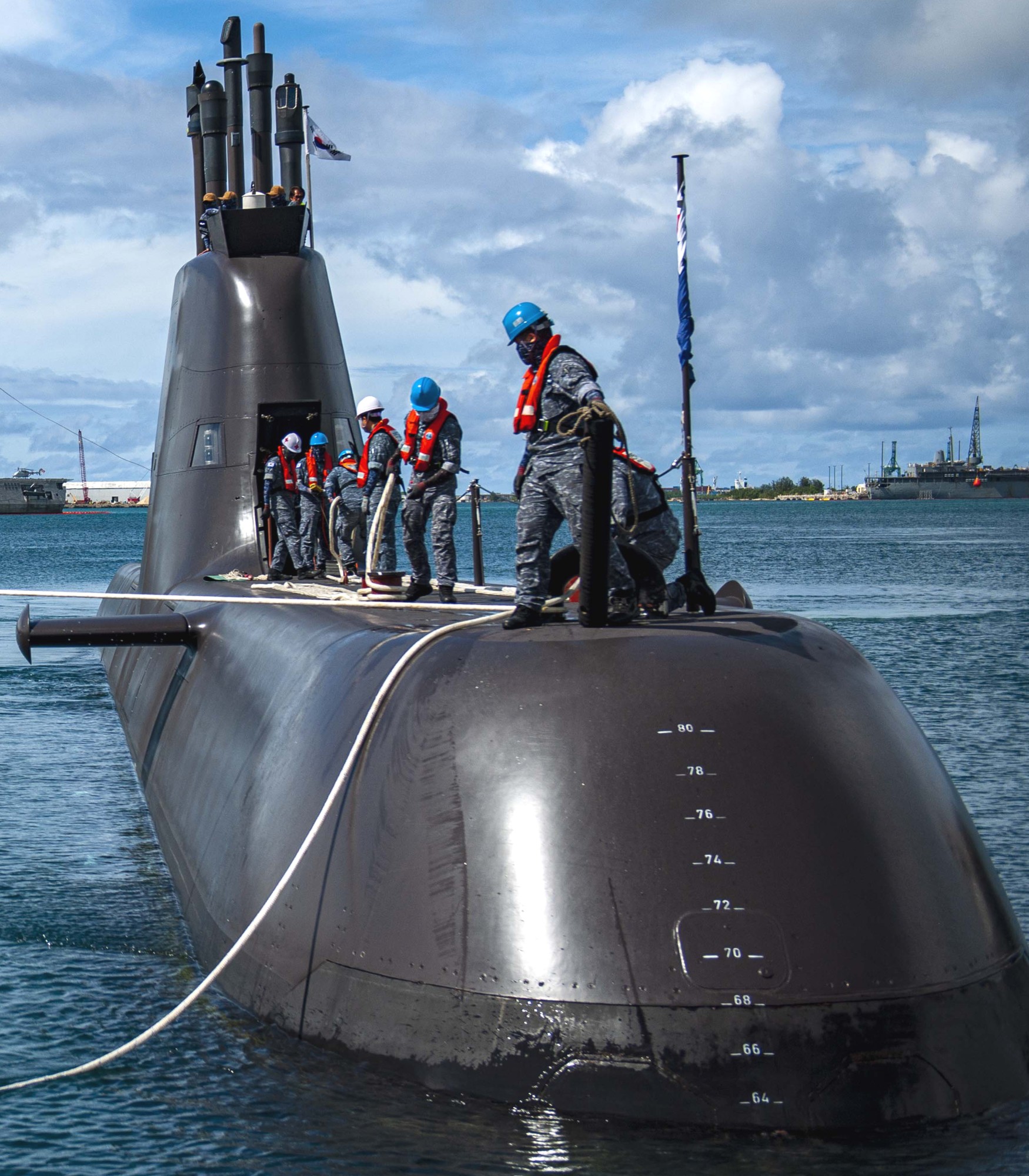 ss-073 roks jeong ji son won-il class attack submarine type-214 kss-ii republic of korea navy rokn 03