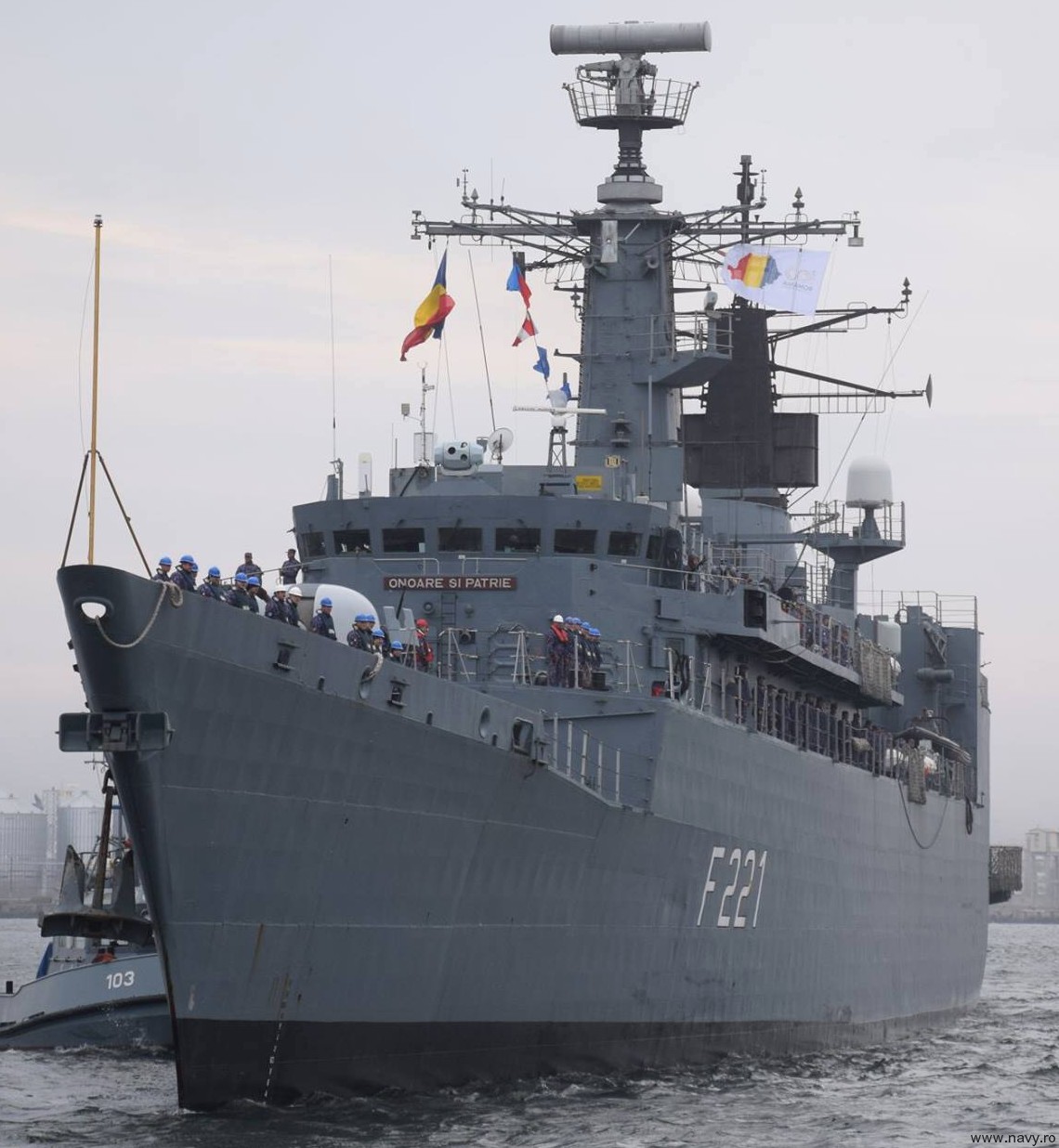 f-221 ros regele ferdinand frigate romanian navy type 22 broadsword class 52