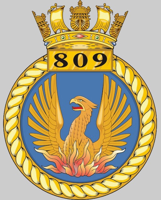 809 naval air squadron royal navy faa crest insignia patch badge 92