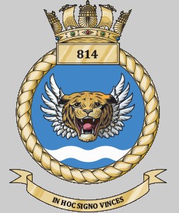 814 naval air squadron nas insignia crest patch badge royal navy rnas culdrose 02