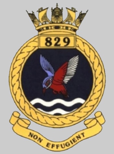 829 naval air squadron nas insignia crest patch badge royal navy rnas culdrose 02