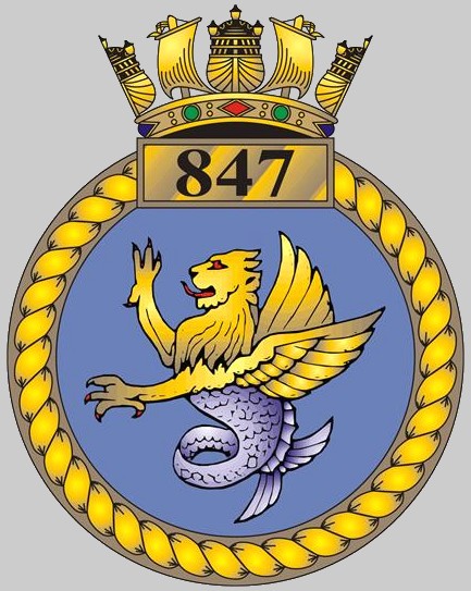 847 nas naval air squadron insignia crest patch badge royal navy wildcat ah1 rnas yeovilton 02