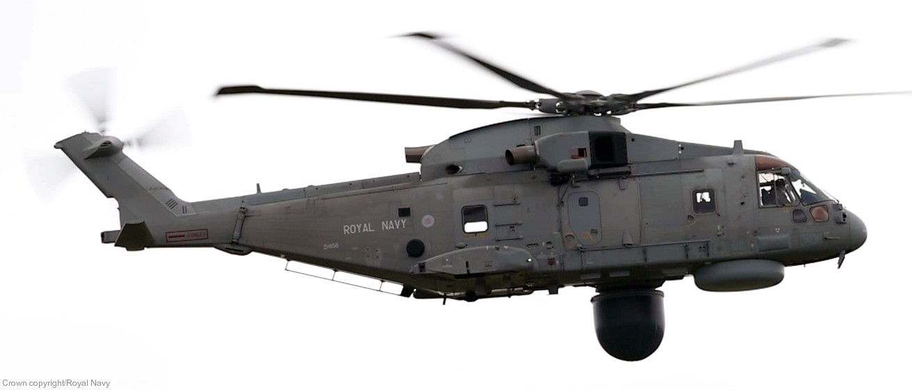 merlin hm mark 2 asac aew crowsnest airborne surveillance control helicopter royal navy fleet air arm agusta westland leonardo 820 nas 17