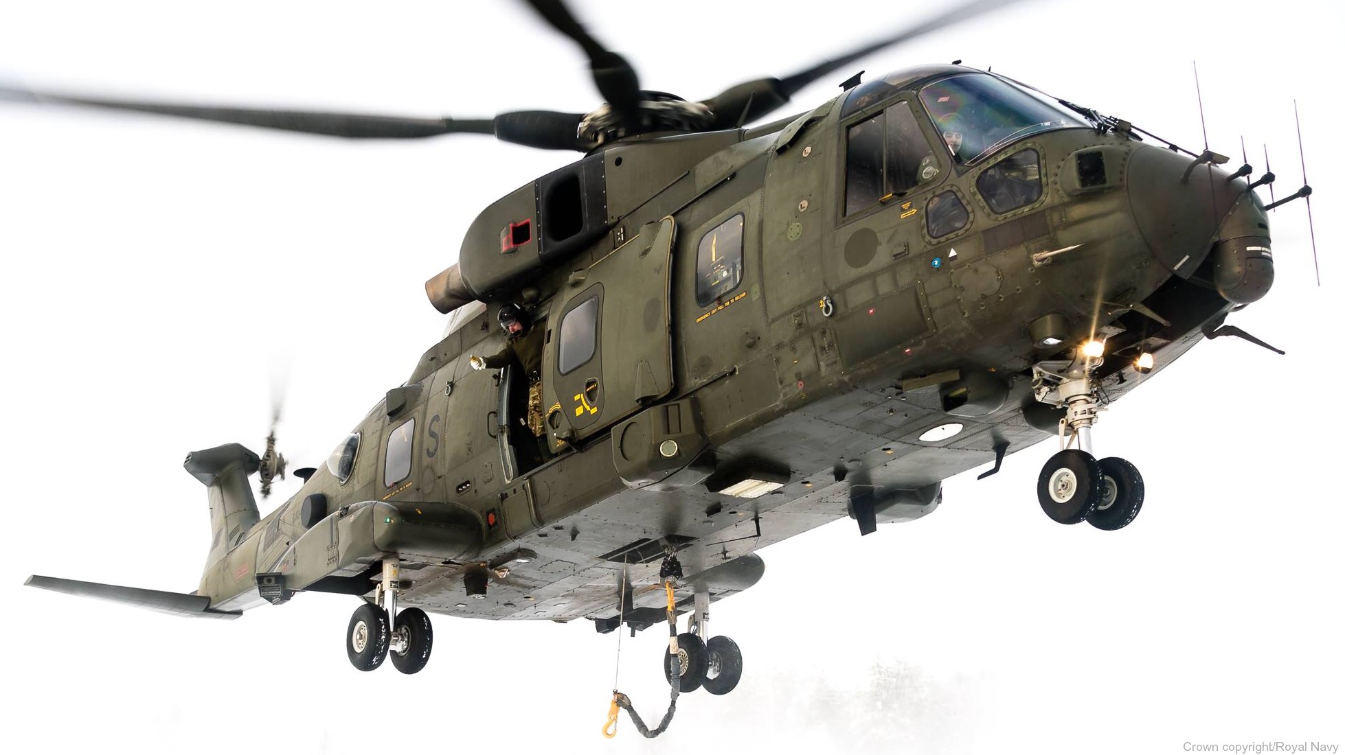 merlin hc3 hc3a mk.3 commando helicopter aw101 force chf royal navy 845 846 naval air squadron rnas yeovilton agusta westland marines 37