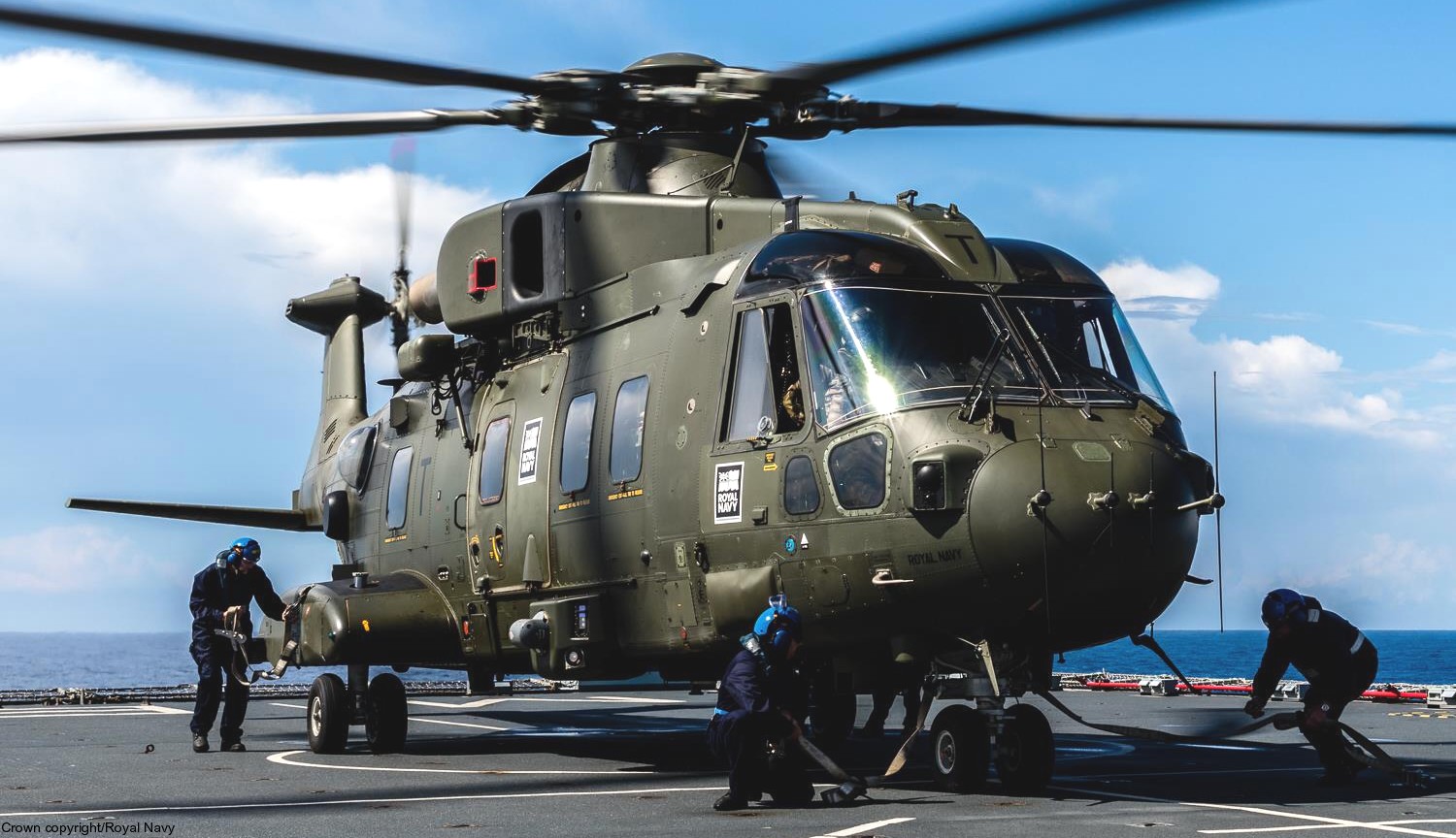 merlin hc3 hc3a mk.3 commando helicopter aw101 force chf royal navy 845 846 naval air squadron rnas yeovilton agusta westland marines 99