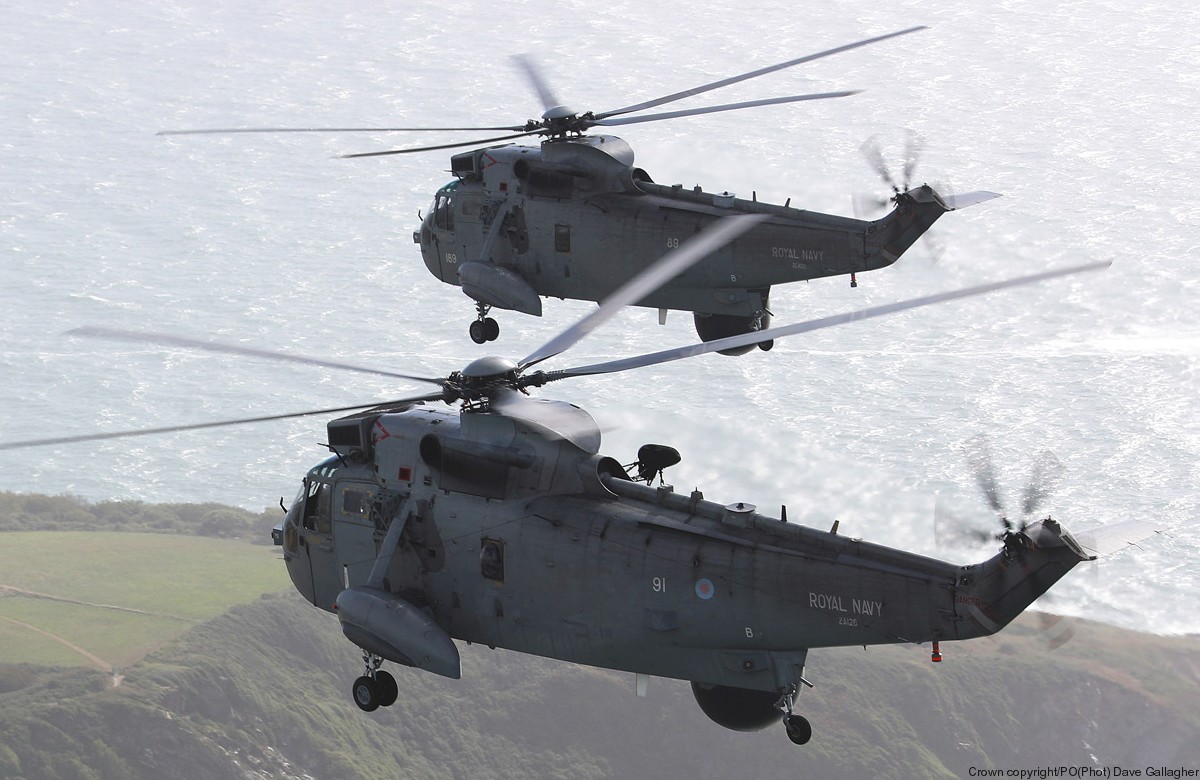sea king asac.7 airborne surveillance control helicopter royal navy westland nas squadron rnas 10
