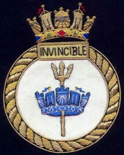 r-05 hms invincible insignia crest patch badge r05 aircraft carrier royal navy 03p
