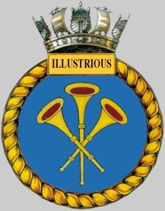 r-06 hms illustrious insignia crest patch badge invincible class aircraft carrier royal navy 04c