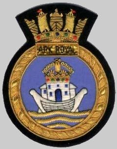 r-09 hms ark royal insignia crest patch badge royal navy aircraft carrier 03x