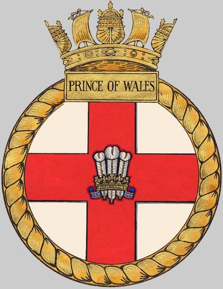 r-09 hms prince of wales insignia crest patch badge queen elizabeth class aircraft carrier royal navy 02x