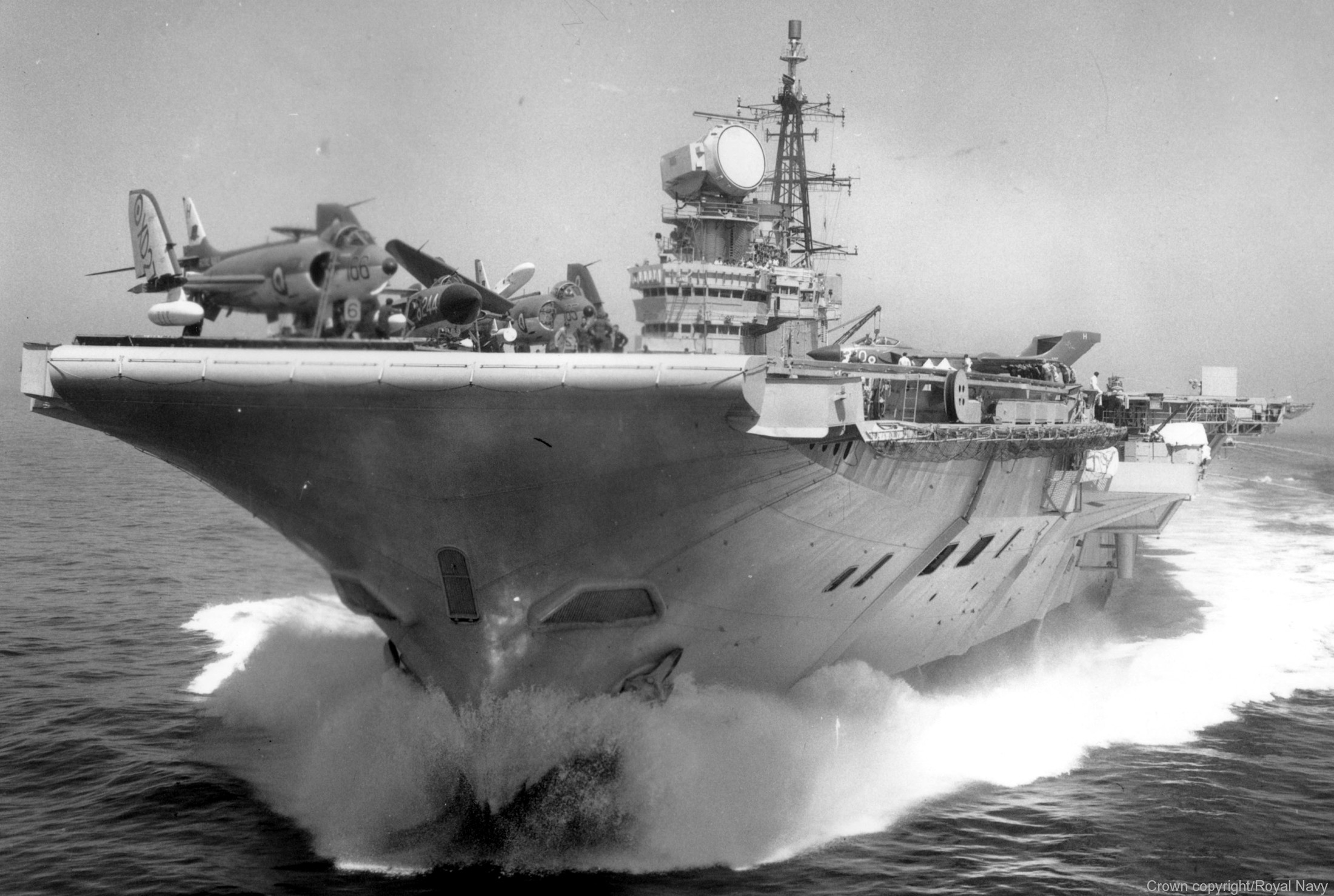 r-12 hms hermes centaur class aircraft carrier royal navy 08