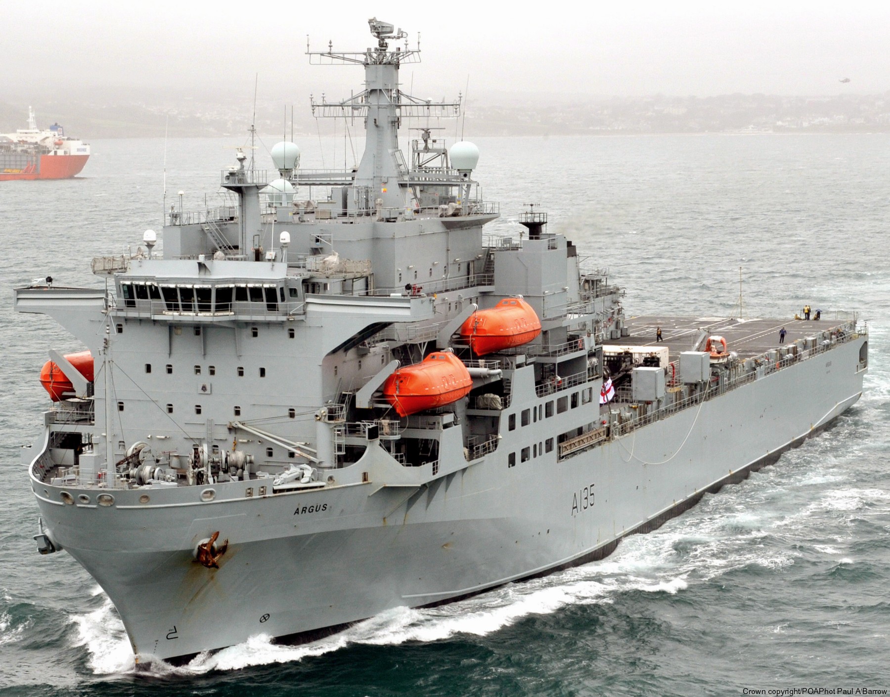 a 135 rfa argus casualty receiving ship support royal fleet auxilary navy 12