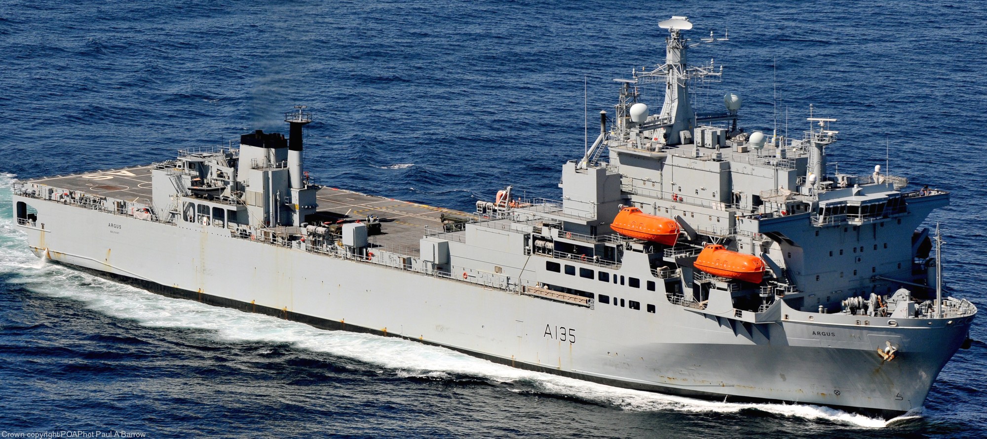 a 135 rfa argus casualty receiving ship support royal fleet auxilary navy 14