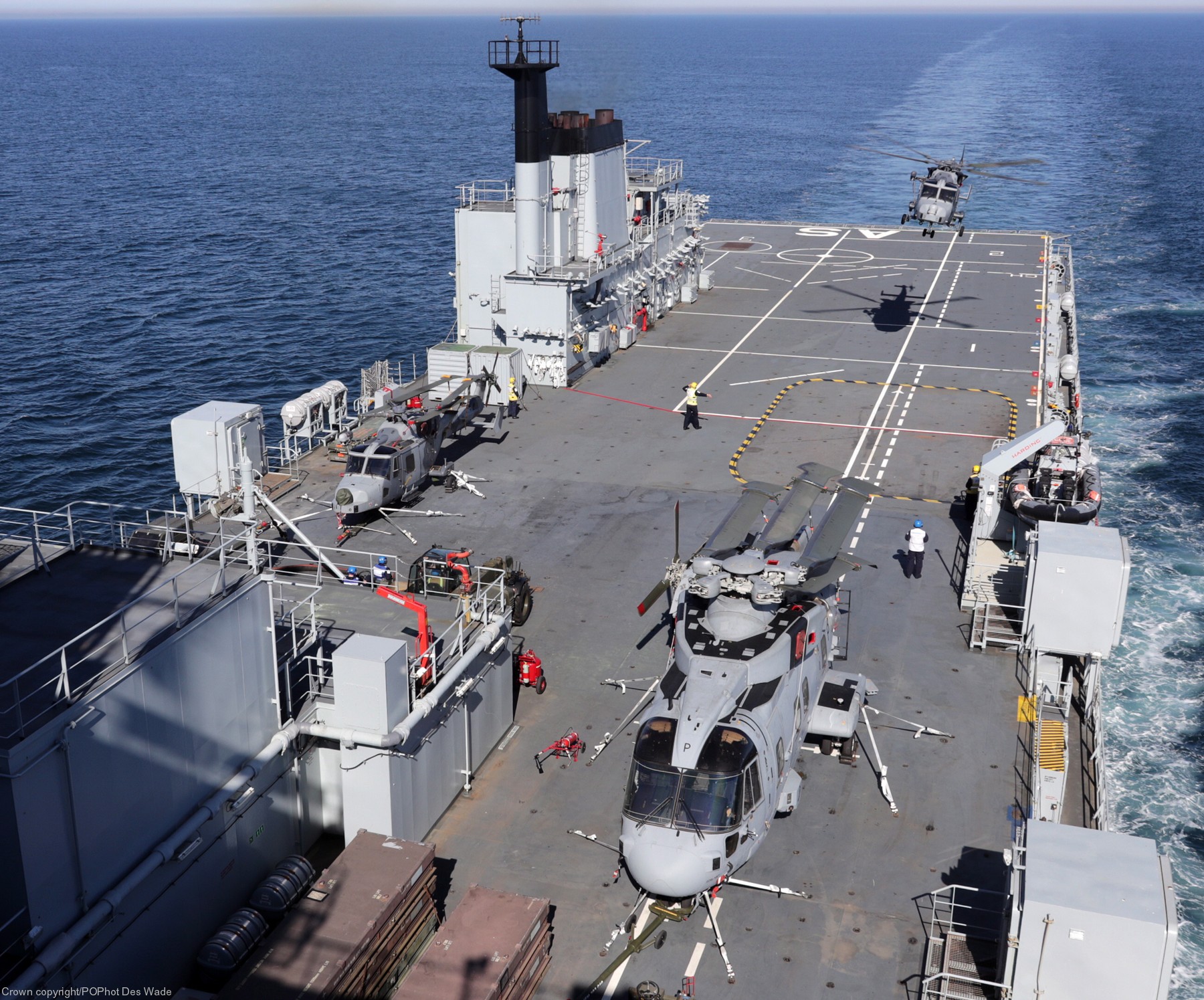 a 135 rfa argus casualty receiving ship support royal fleet auxilary navy 18 flight deck merlin helicopter