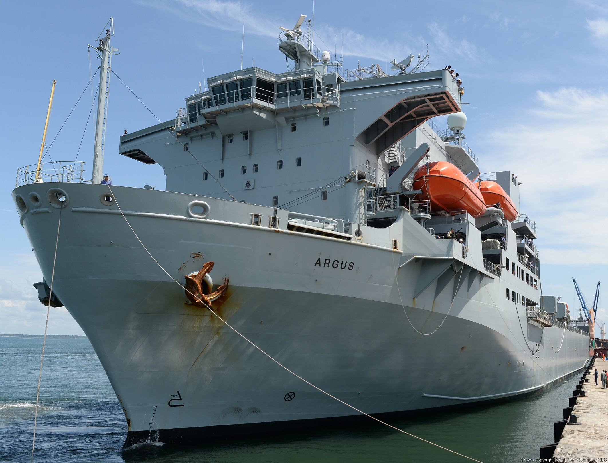 a 135 rfa argus casualty receiving ship support royal fleet auxilary navy 40