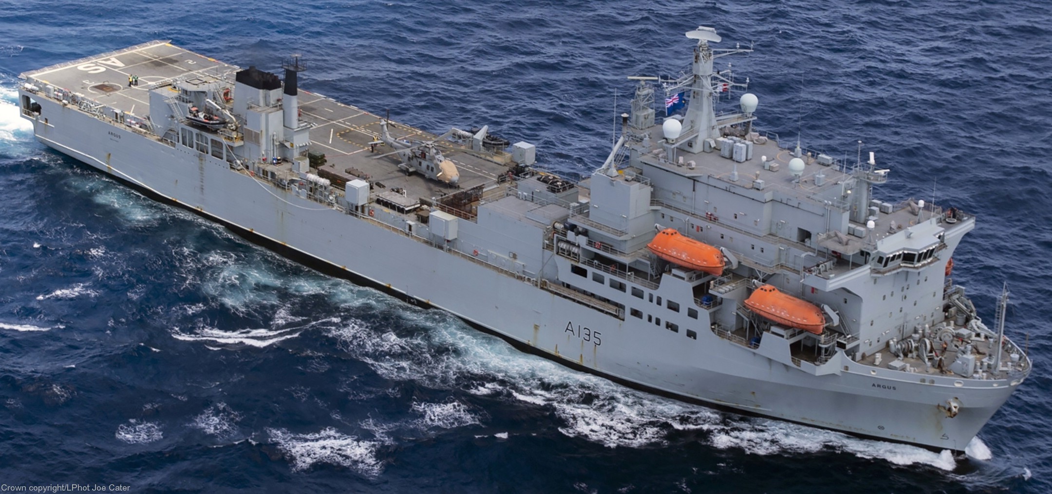 a 135 rfa argus casualty receiving ship support royal fleet auxilary navy 45