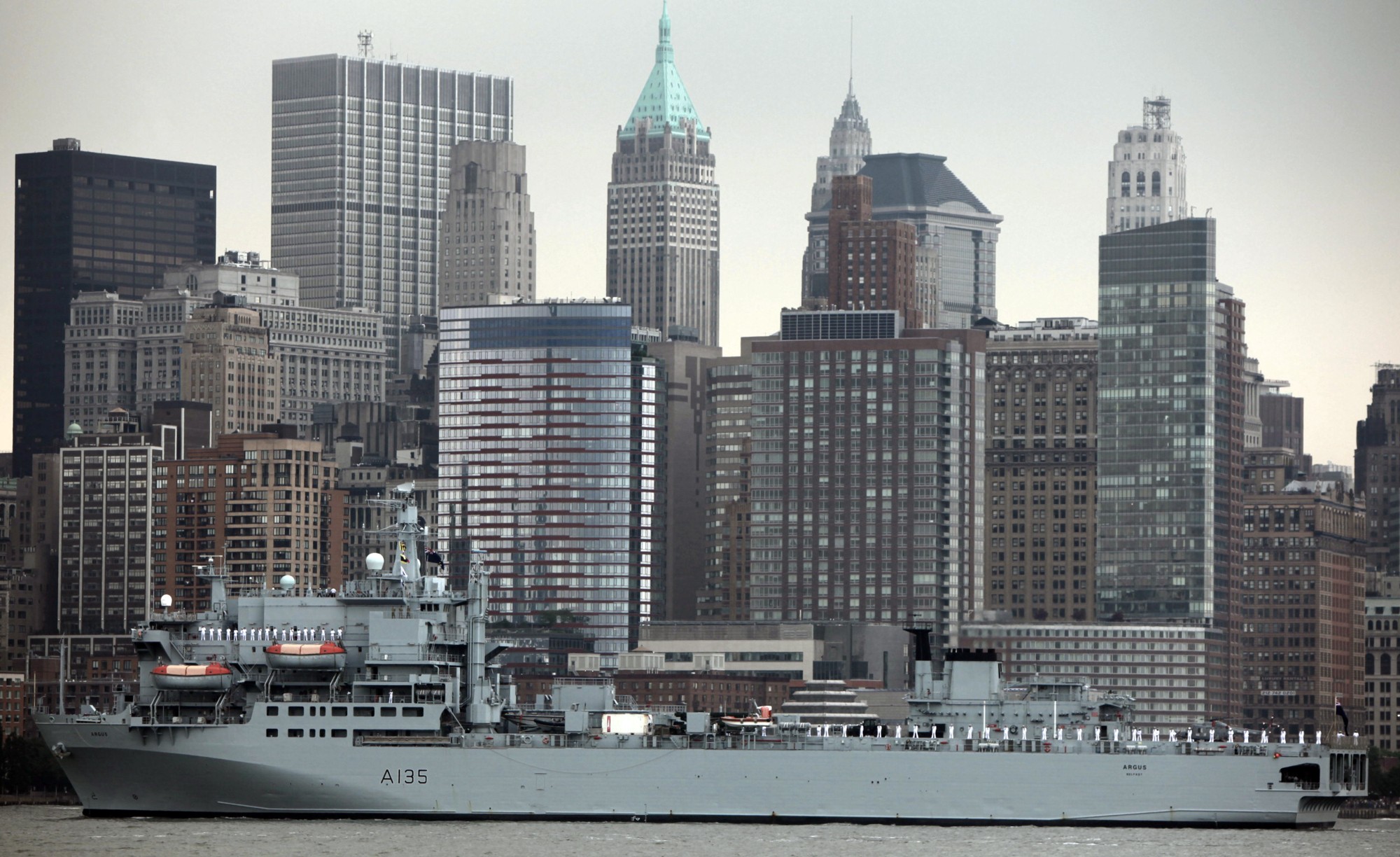 a 135 rfa argus casualty receiving ship support royal fleet auxilary navy 46 new york