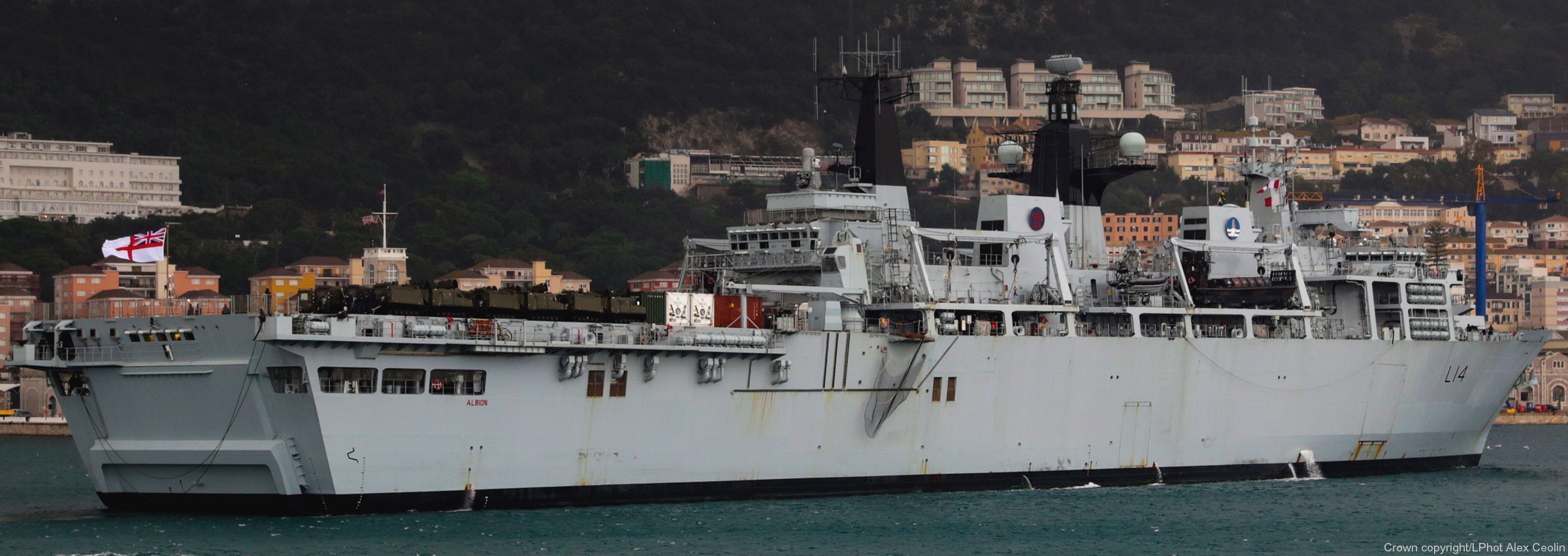 l14 hms albion amphibious transport dock assault ship landing platform lpd royal navy 28