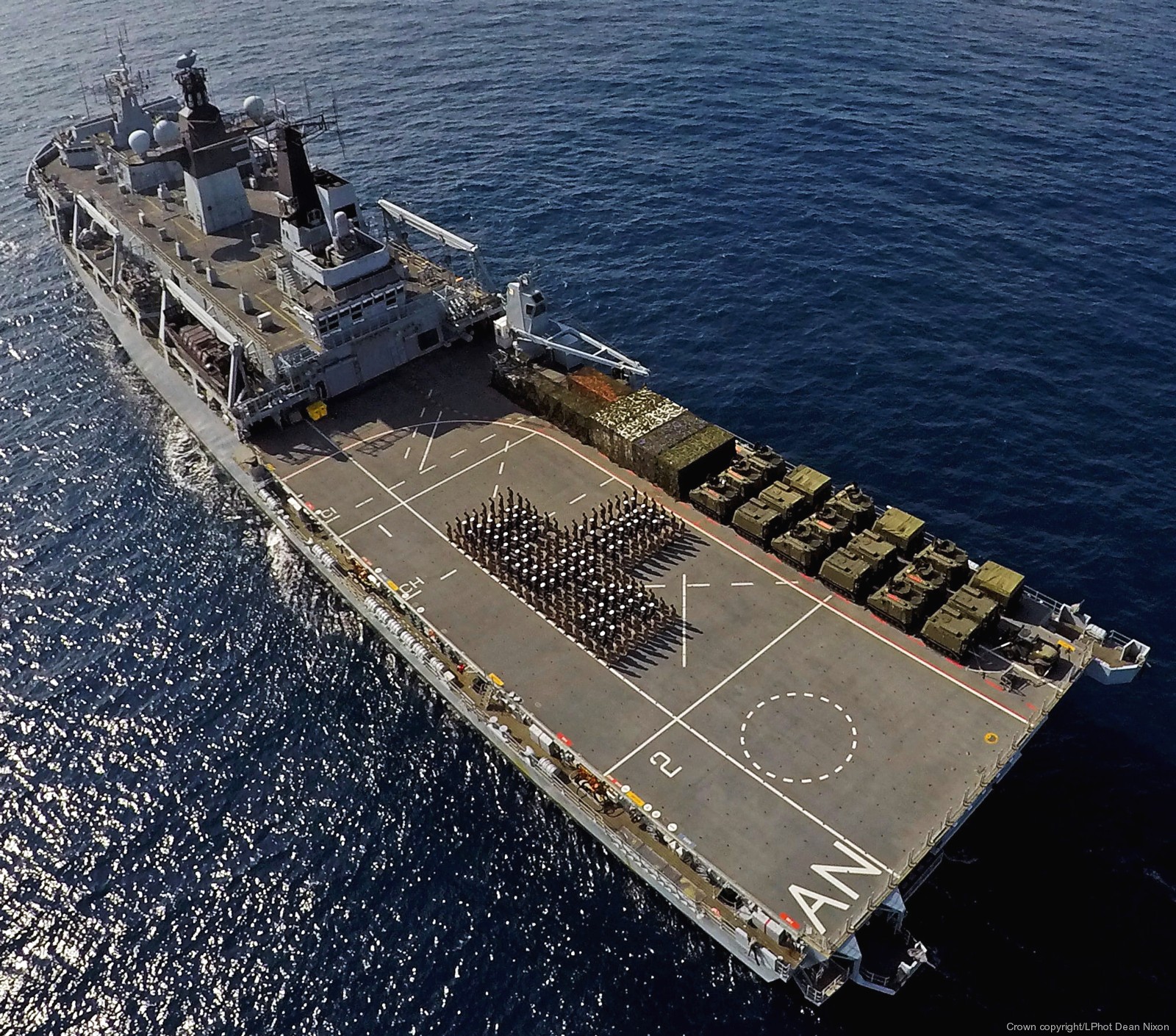L 14 HMS Albion Landing Platform Dock LPD Royal Navy