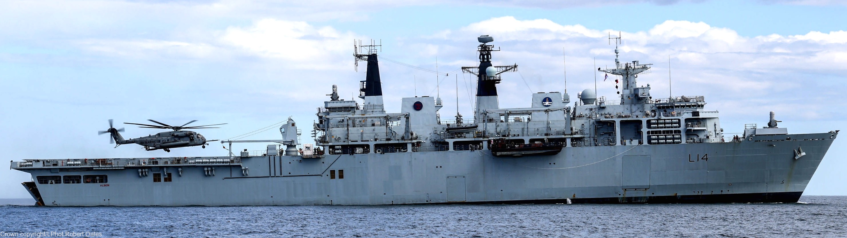 l14 hms albion amphibious transport dock assault ship landing platform lpd royal navy 63