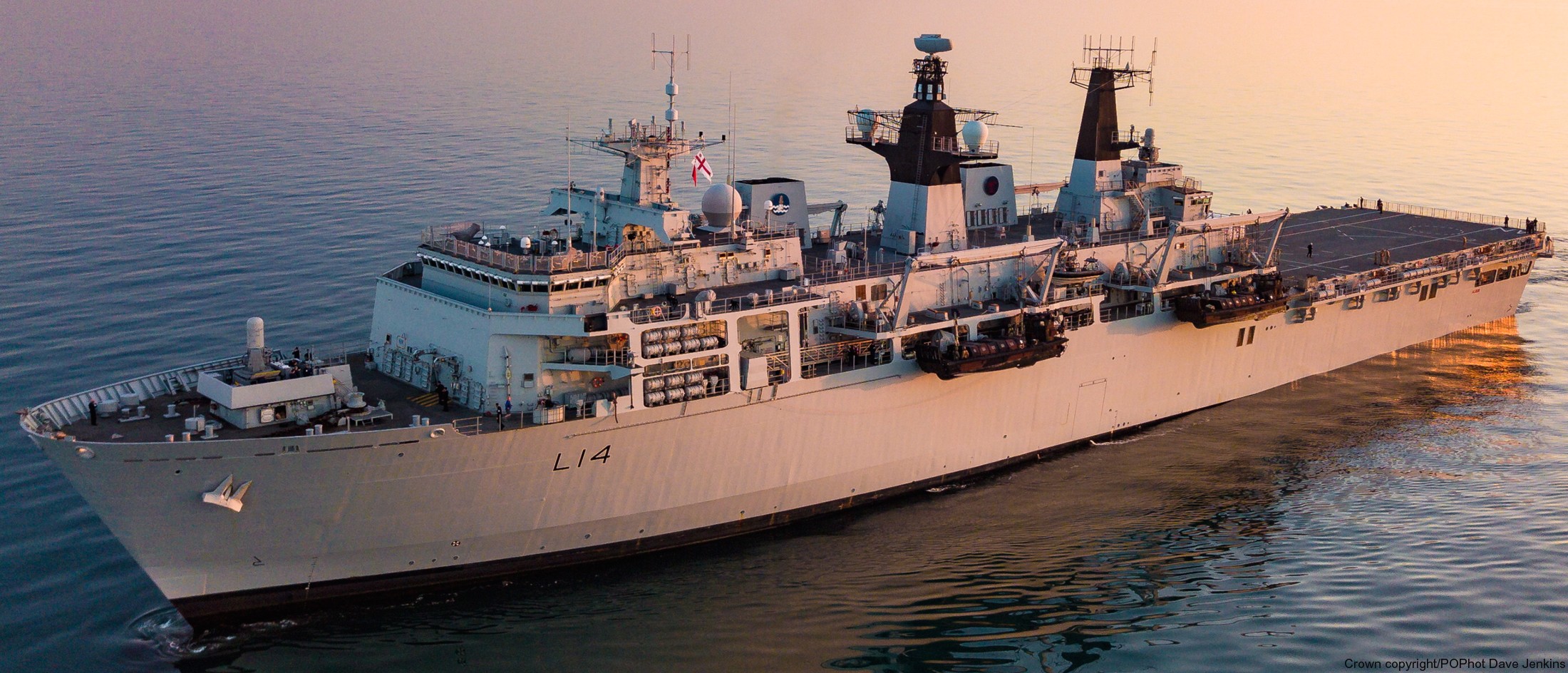 L 14 HMS Albion Landing Platform Dock LPD Royal Navy
